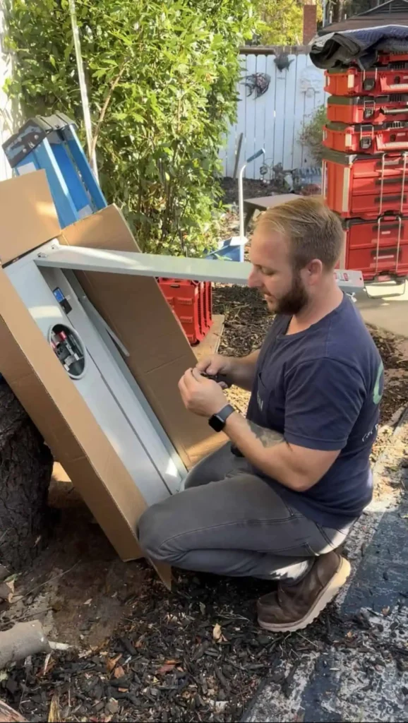 Cam opening new electrical panel