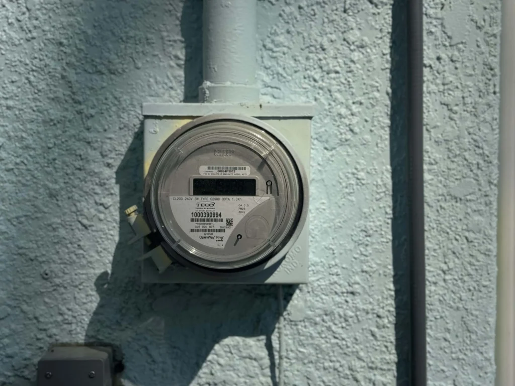 Electric meter installation